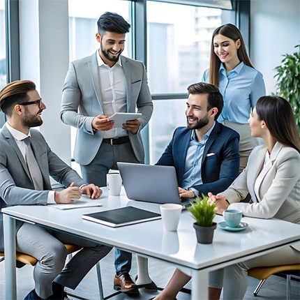 Boost Audience team collaborating on AI and IT solutions