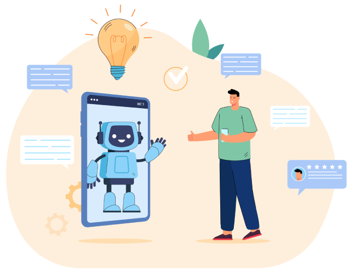 Expérience chatbot mobile client